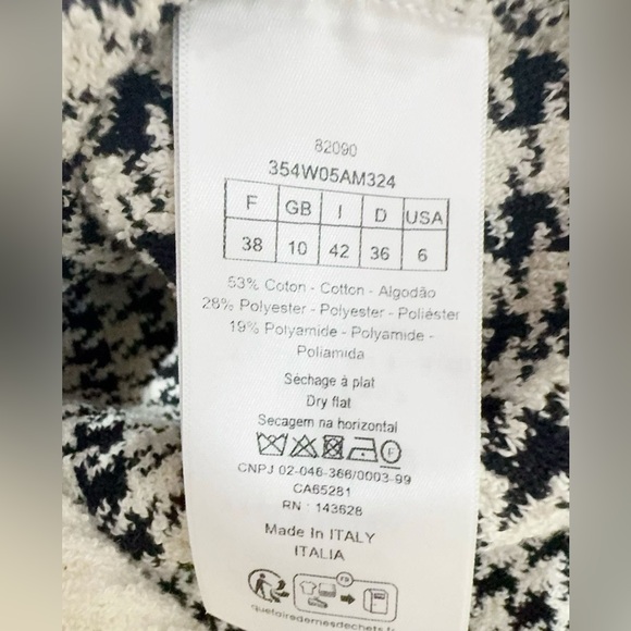 Dior Black and White Houndstooth Cardigan - Picture 5 of 6